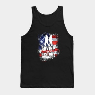 Metal detecting gift ideas - Saving American history one piece at a time - detectorists Tank Top